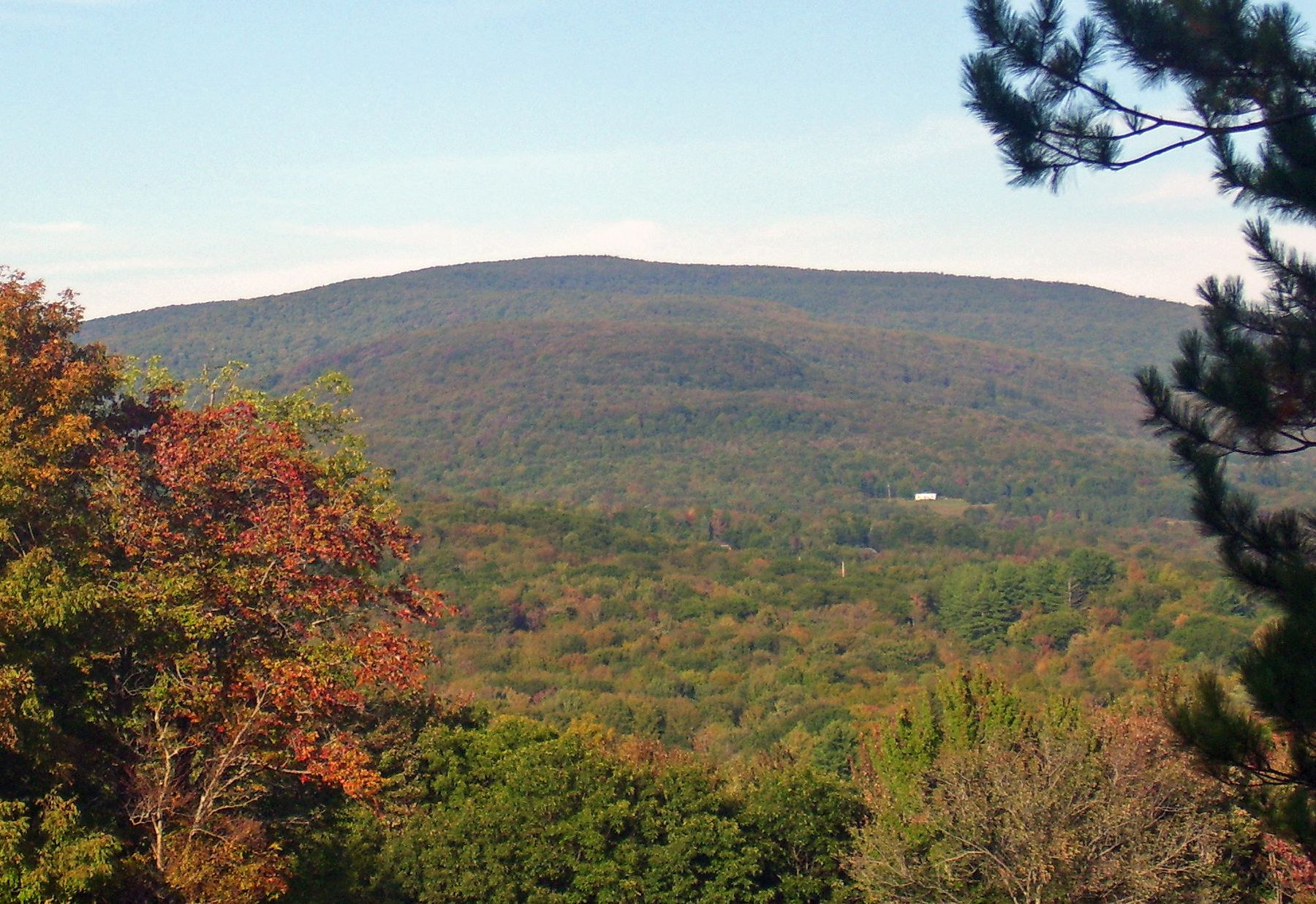 Looking across to Halcott Mountain from a Belleayre ski trail