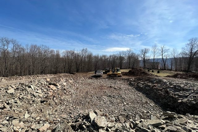 Excavated building site