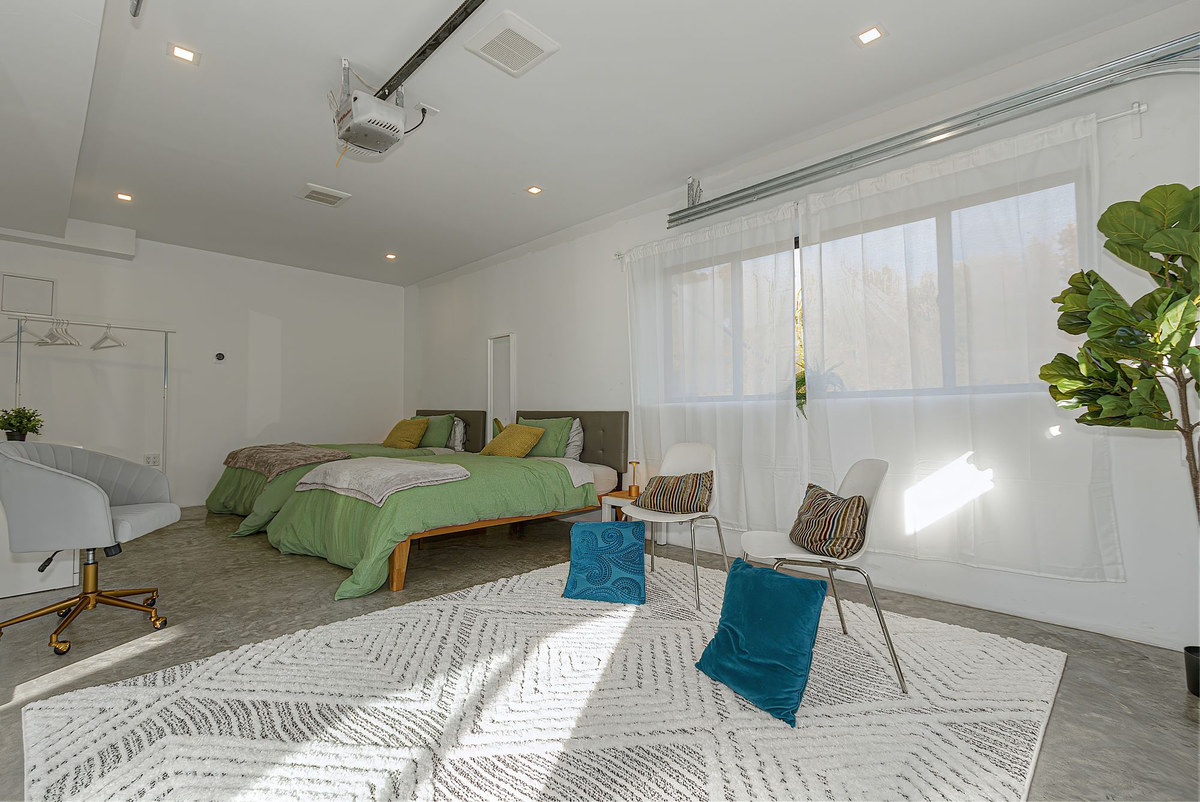 Lower Level bedroom with bright windows